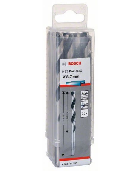 BOSCH Wiertło spiralne HSS PointTeQ 8,7 mm