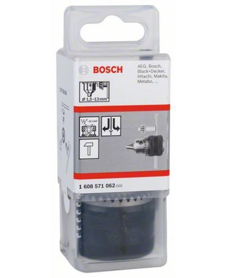 BOSCH Zębate uchwyty wiertarskie do 13 mm 1,5 – 13 mm, 1_2" - 20