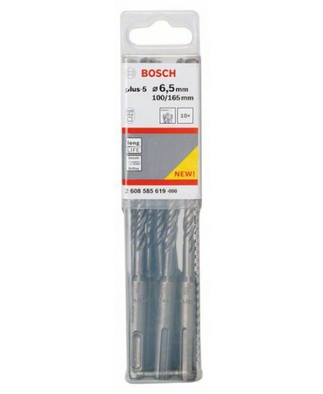 BOSCH Wiertła do młotów SDS plus-5 6,5 x 100 x 165 mm