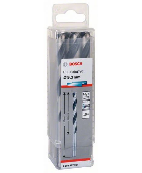 BOSCH Wiertło spiralne HSS PointTeQ 9,3 mm