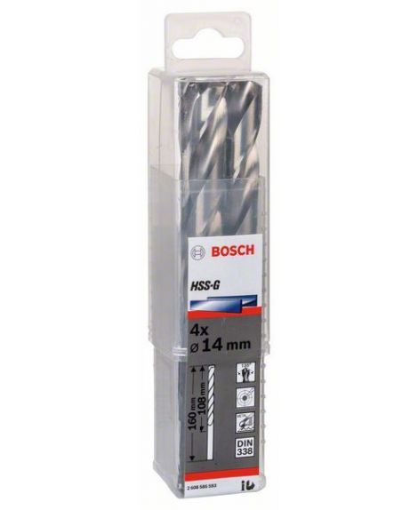 BOSCH Wiertła do metalu HSS-G, DIN 338 14 x 108 x 160 mm