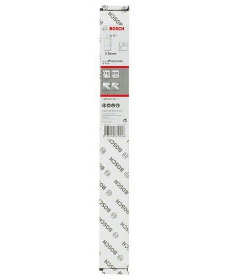 BOSCH Diamentowa koronka wiertnicza do pracy na mokro G 1_2" Best for Concrete 28 mm, 300 mm, pierścień, 10 mm