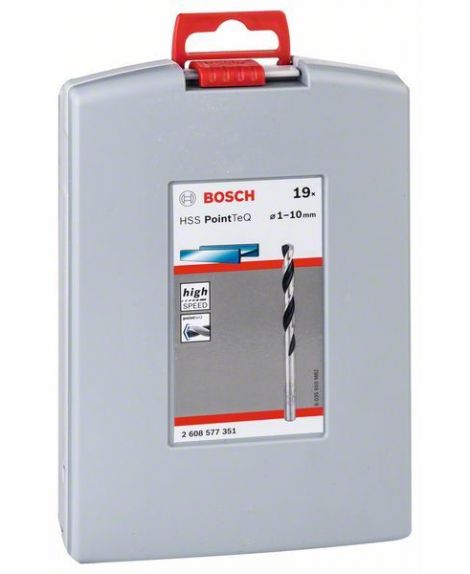 BOSCH 19-częściowy zestaw wierteł spiralnych HSS PointTeQ ProBox