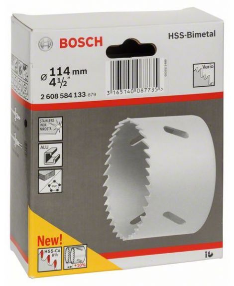 BOSCH Piła otwornica HSS-Bimetal do adapterów standardowych 114 mm, 4 1_2"