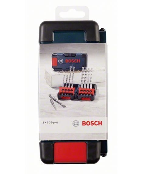 BOSCH 8-częściowy zestaw wierteł do młotów SDS plus-3, kaseta Tough Box 5 x 110 (1x)- 6 x 110 (1x)- 6 x 160 (2x) mm- 8 x 160 (2x