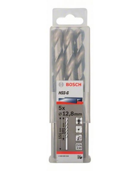 BOSCH Wiertła do metalu HSS-G, DIN 338 12,8 x 101 x 151 mm