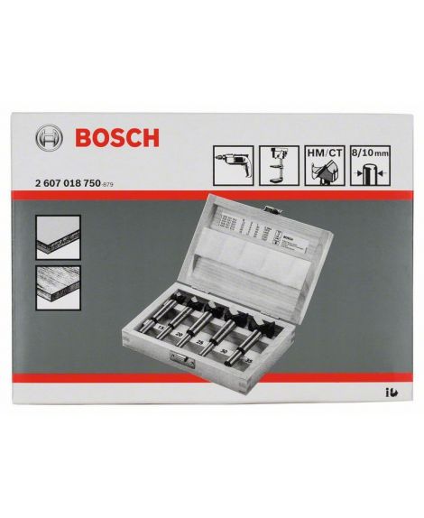 BOSCH 5-częściowy zestaw środkowców z węglików spiekanych (HM) 15- 20- 25- 30- 35 mm