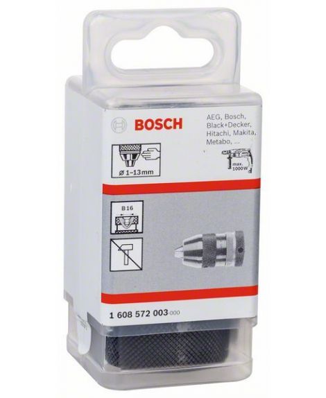 BOSCH Szybkozaciskowy uchwyt wiertarski do 13 mm 1 – 13 mm, B 16