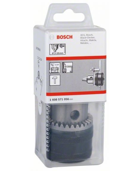 BOSCH Zębate uchwyty wiertarskie do 16 mm 3 – 16 mm, 5_8" - 16