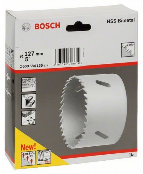 BOSCH Piła otwornica HSS-Bimetal do adapterów standardowych 127 mm, 5"