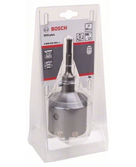 BOSCH 3-częściowy zestaw koronek wiertniczych, SDS plus 68 x 54 mm