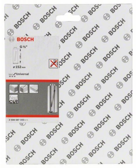 BOSCH Diamentowa koronka wiertnicza do pracy na sucho G 1_2" 152 mm, 150 mm, 7 segmentów, 7 mm