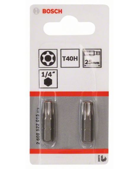 BOSCH Końcówka wkręcająca T40H Security Torx® Extra Hart T40H, 25 mm