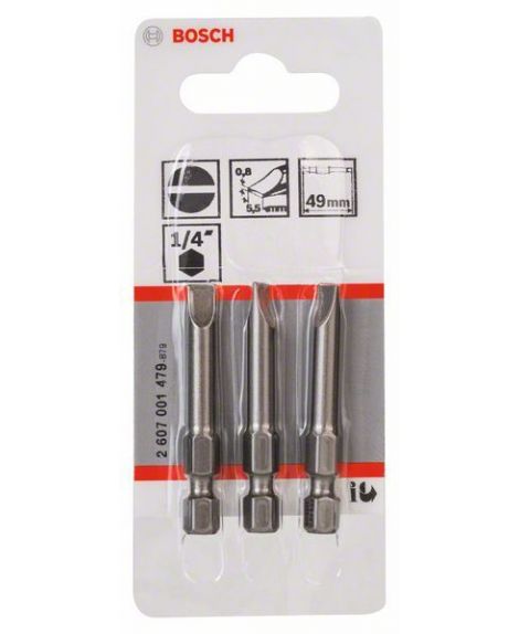 BOSCH Końcówka wkręcająca Extra Hart S 0,8x5,5, 49 mm