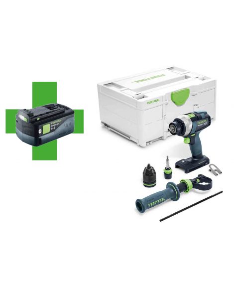 FESTOOL Akumulatorowa wiertarko-wkrętarka TDC 18-4 I-Basic-5,0 QUADRIVE