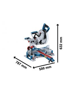 BOSCH Ukośnica akumulatorowa BITURBO GCM 18V-254 D (solo)