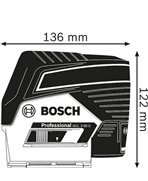 BOSCH GCL 2-50 C + RM2 + BT 150